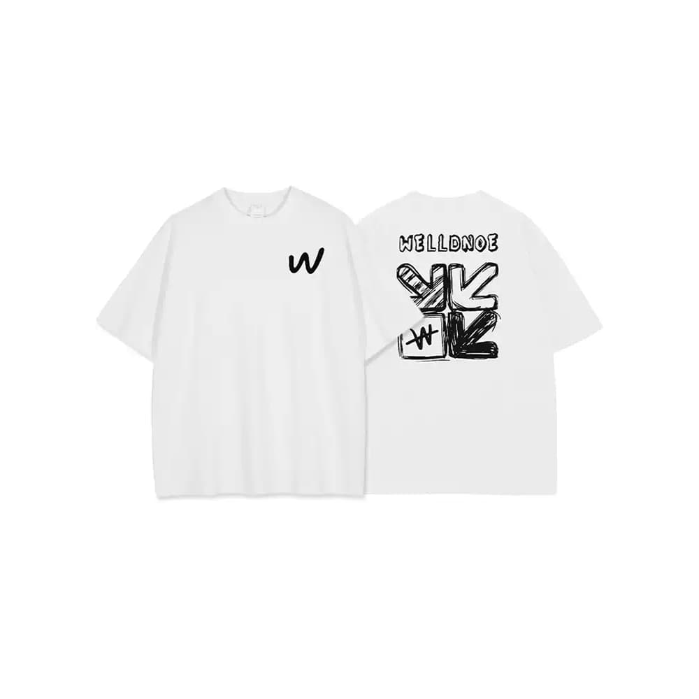 Áo thun oversize Welldf SSR019 hover